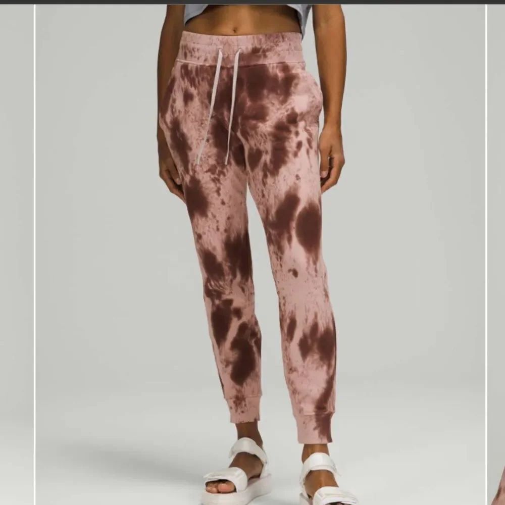 NWT New LULULEMON Warm Down Jogger Sweatpants Marble Tie Dye French Press MD3Y 8